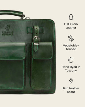 Munich Forest - 16" Double Compartment Briefcase