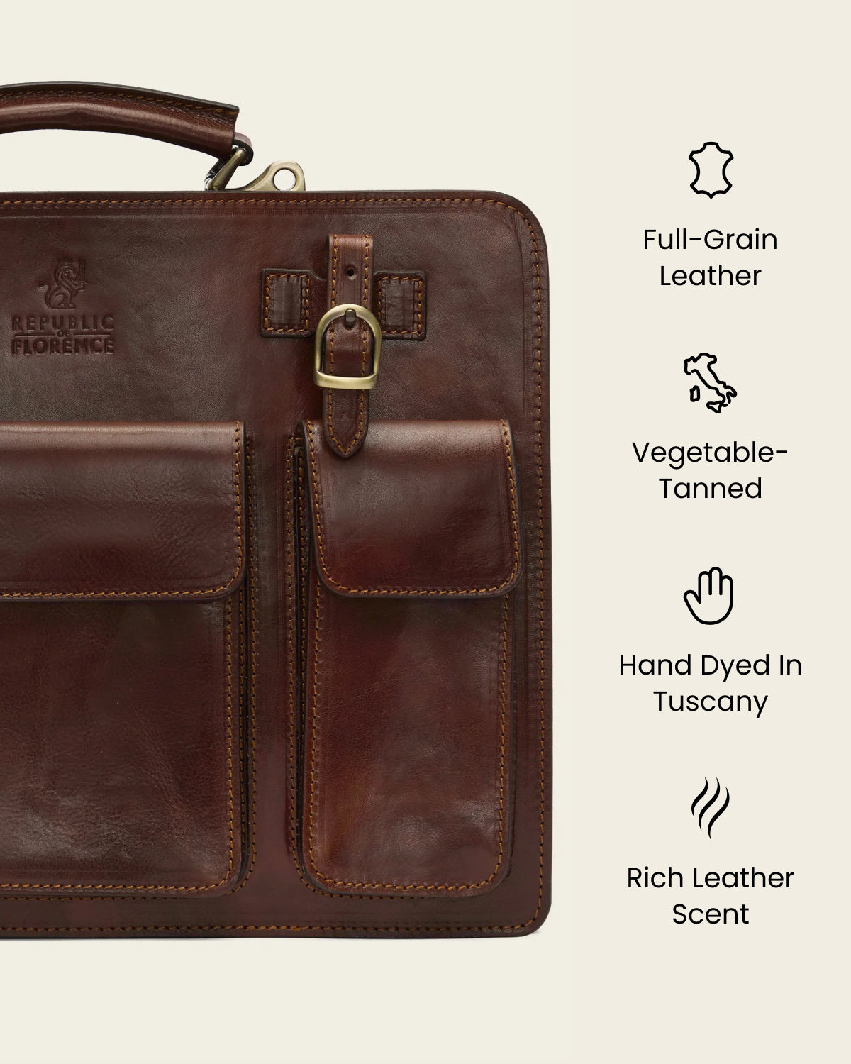 Munich Terra - 16" Double Compartment Briefcase