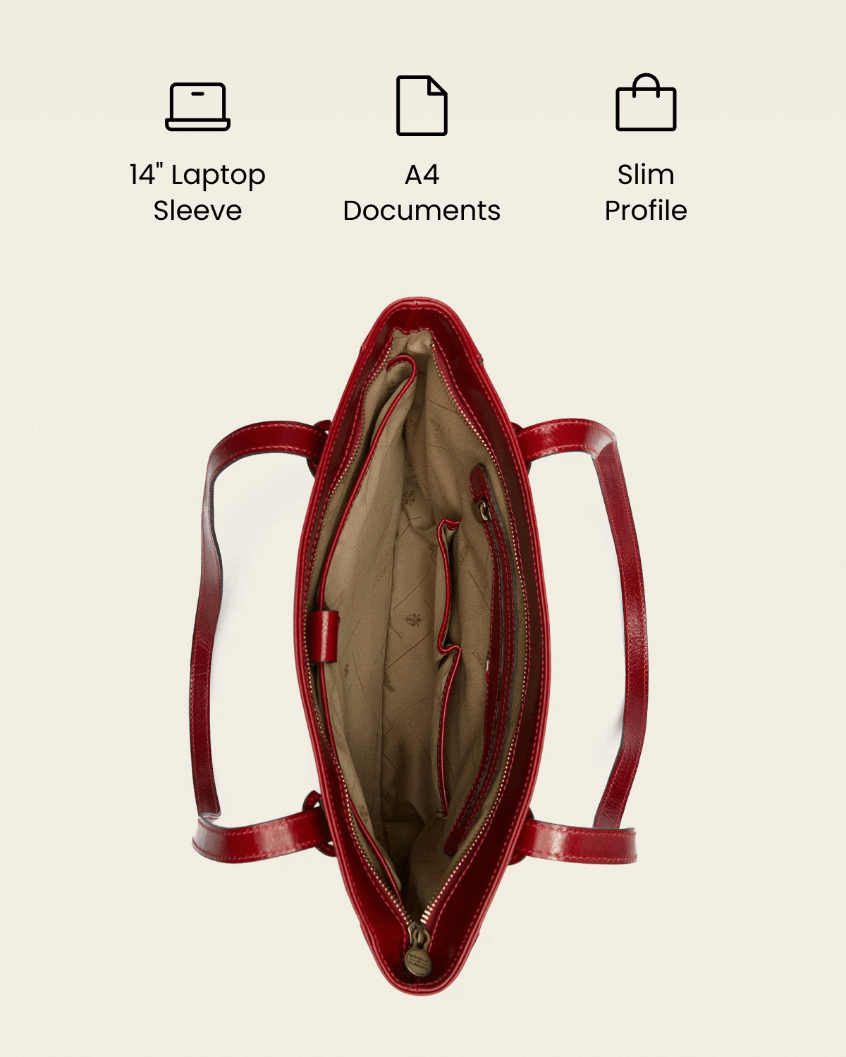 Amelia Rosso - Leather Work Tote