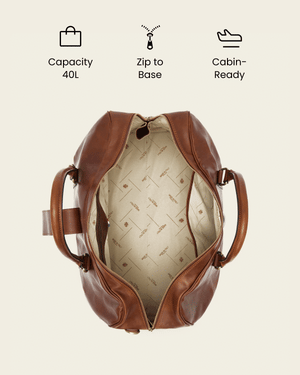 Amerigo Earth - Leather Weekender Bag