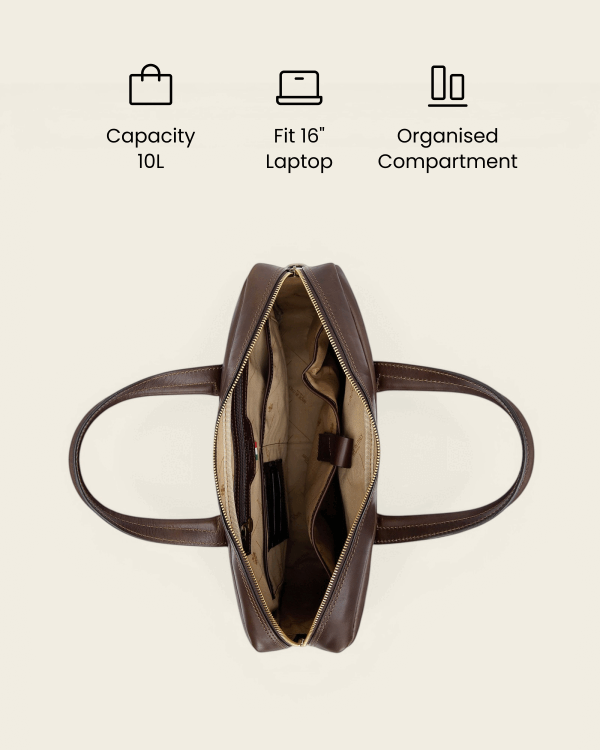 Tokyo Espresso - 16" Laptop Briefcase