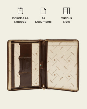 Folio Terra - Slim Zip Leather Compendium
