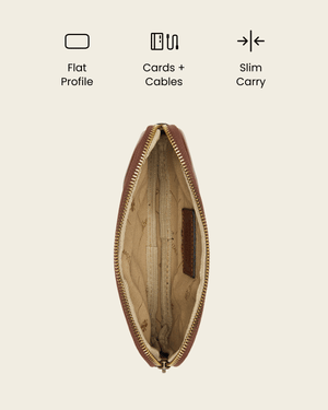 Forma5 Earth - Leather Zip Organiser
