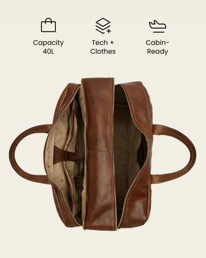 Magellan Earth - Leather Tech Weekender