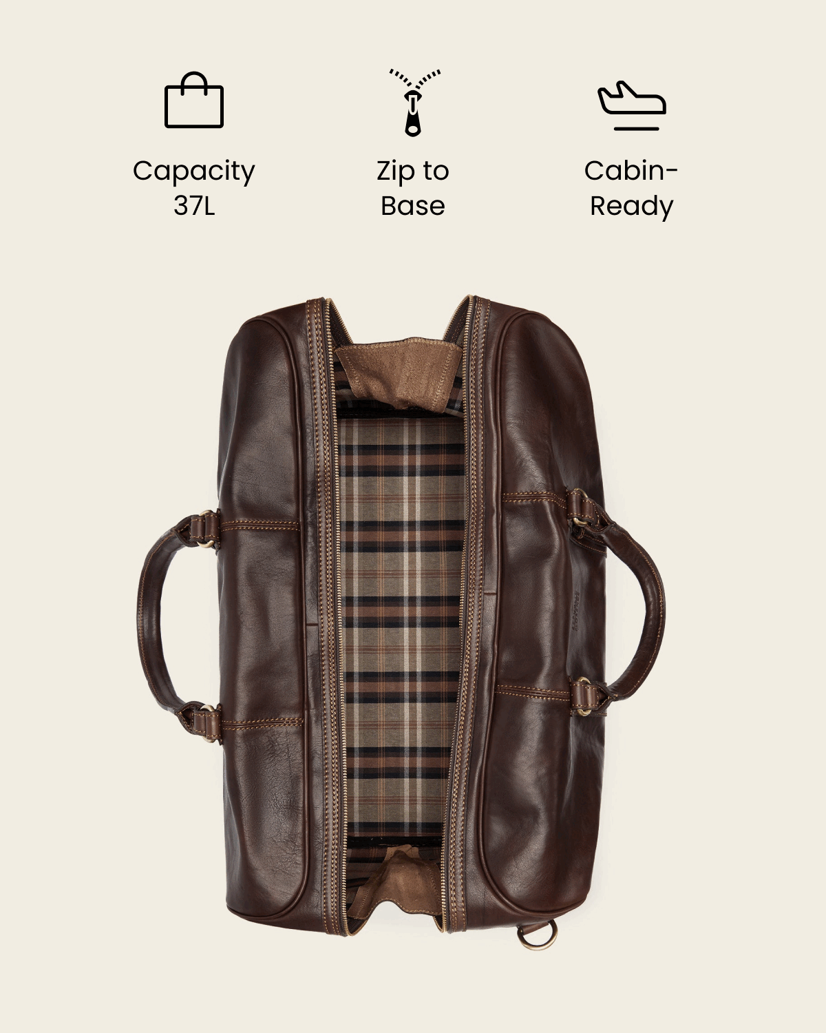 Polo Medium Espresso - Leather Weekender