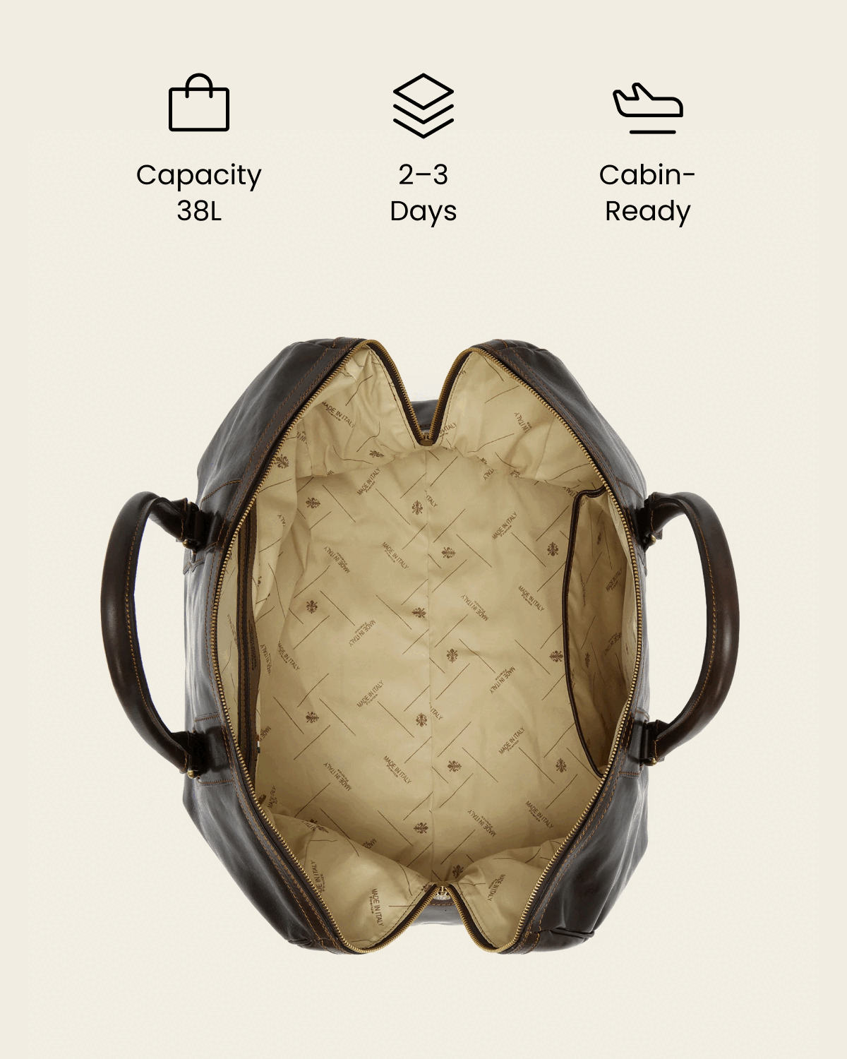 Beltrami Moro - Leather Weekender Bag