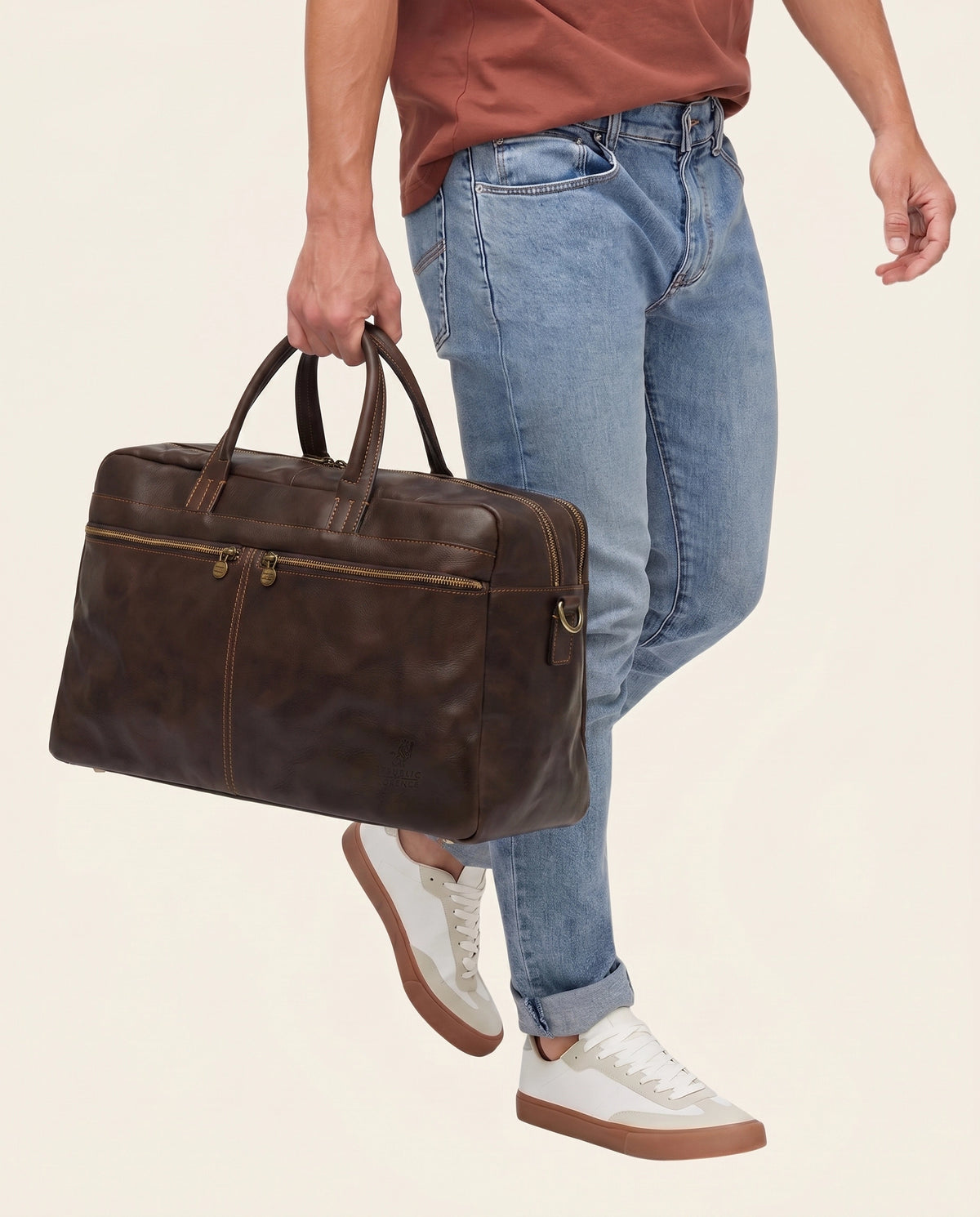 Magellan Espresso - Leather Tech Weekender