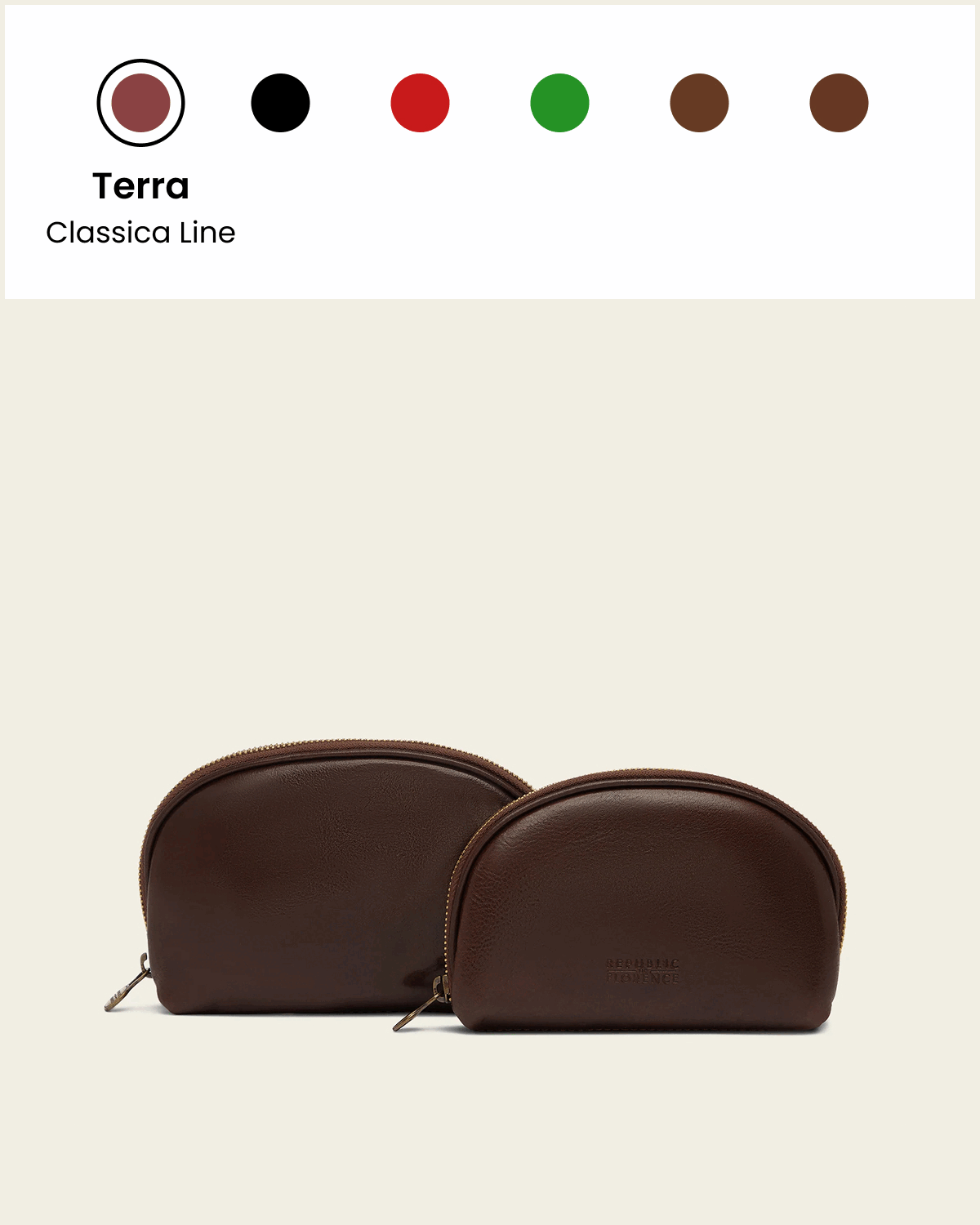 Duo Forest - Leather Pouch Set