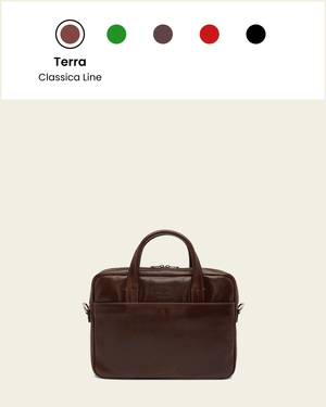 London Jet - 14" Leather Briefcase