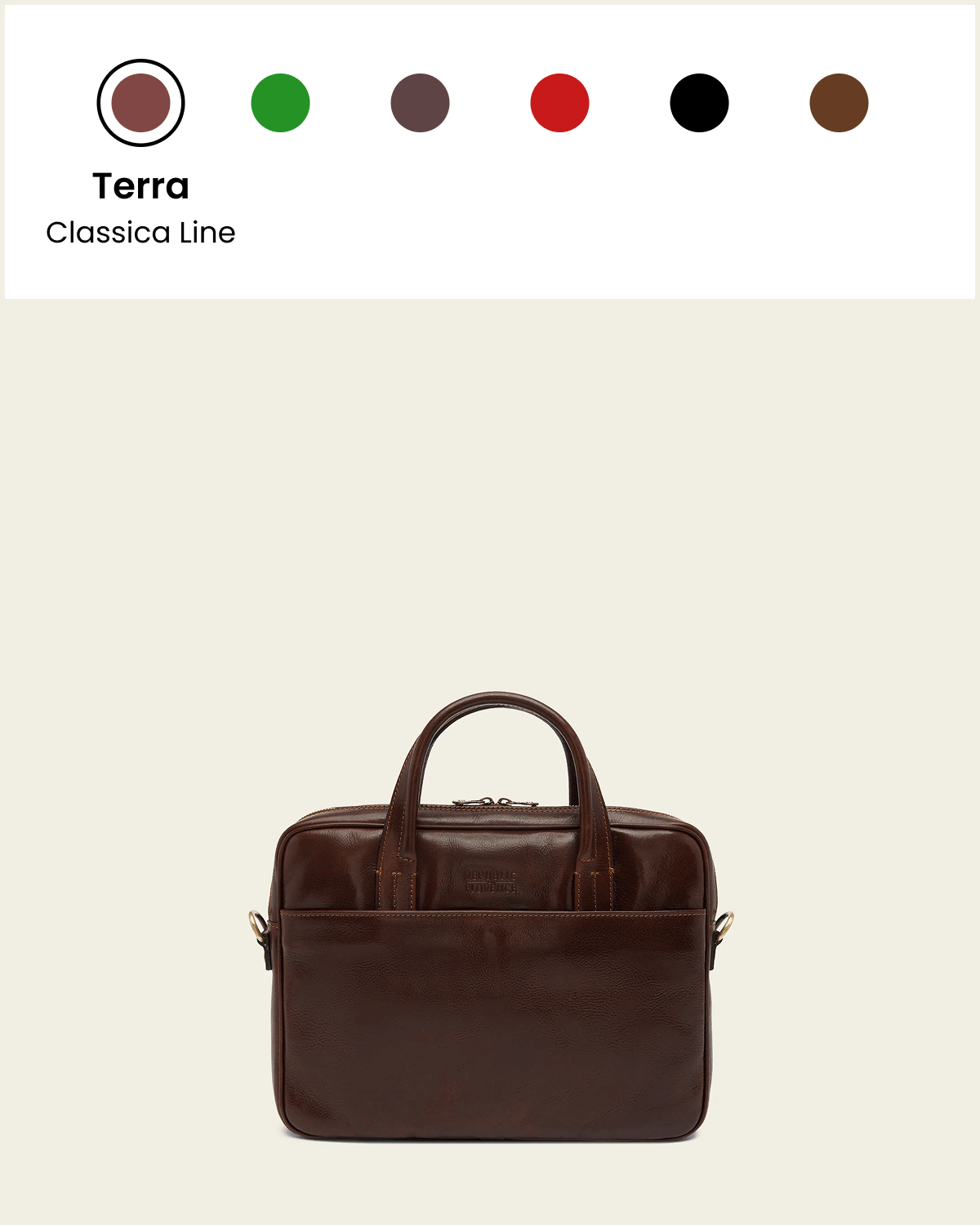 London Espresso - 14" Leather Briefcase