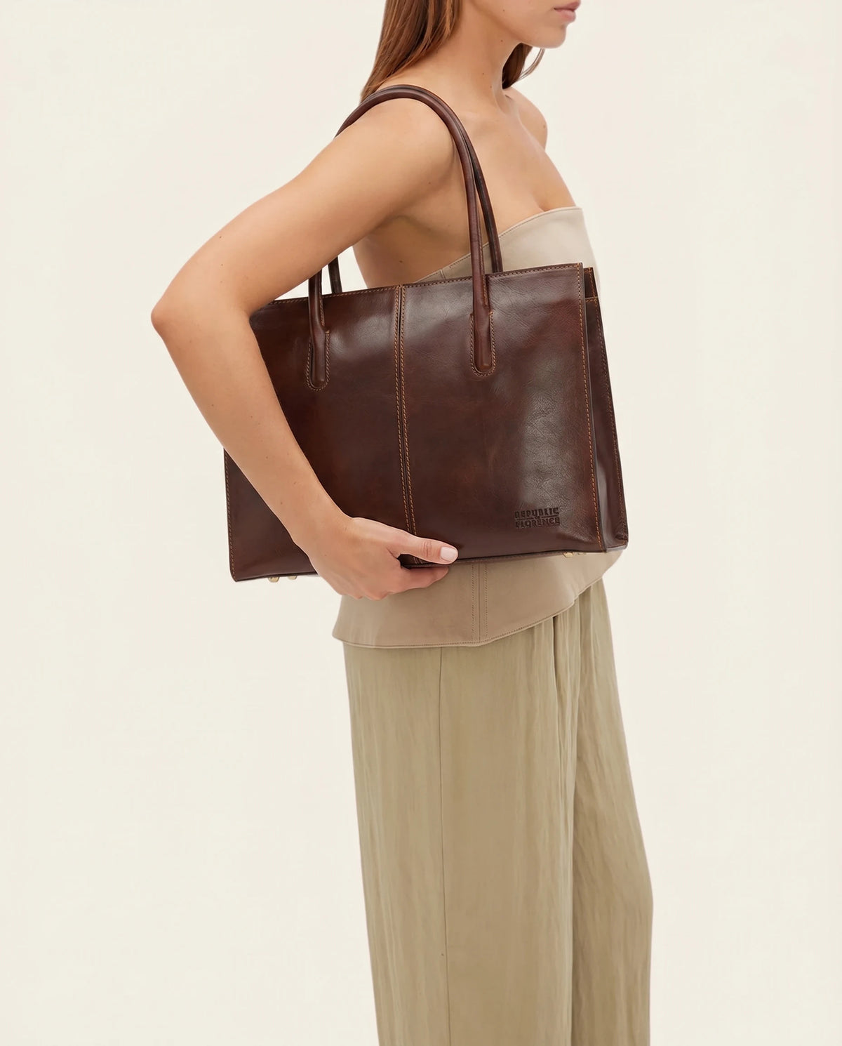 Florence Terra - Leather Work Tote