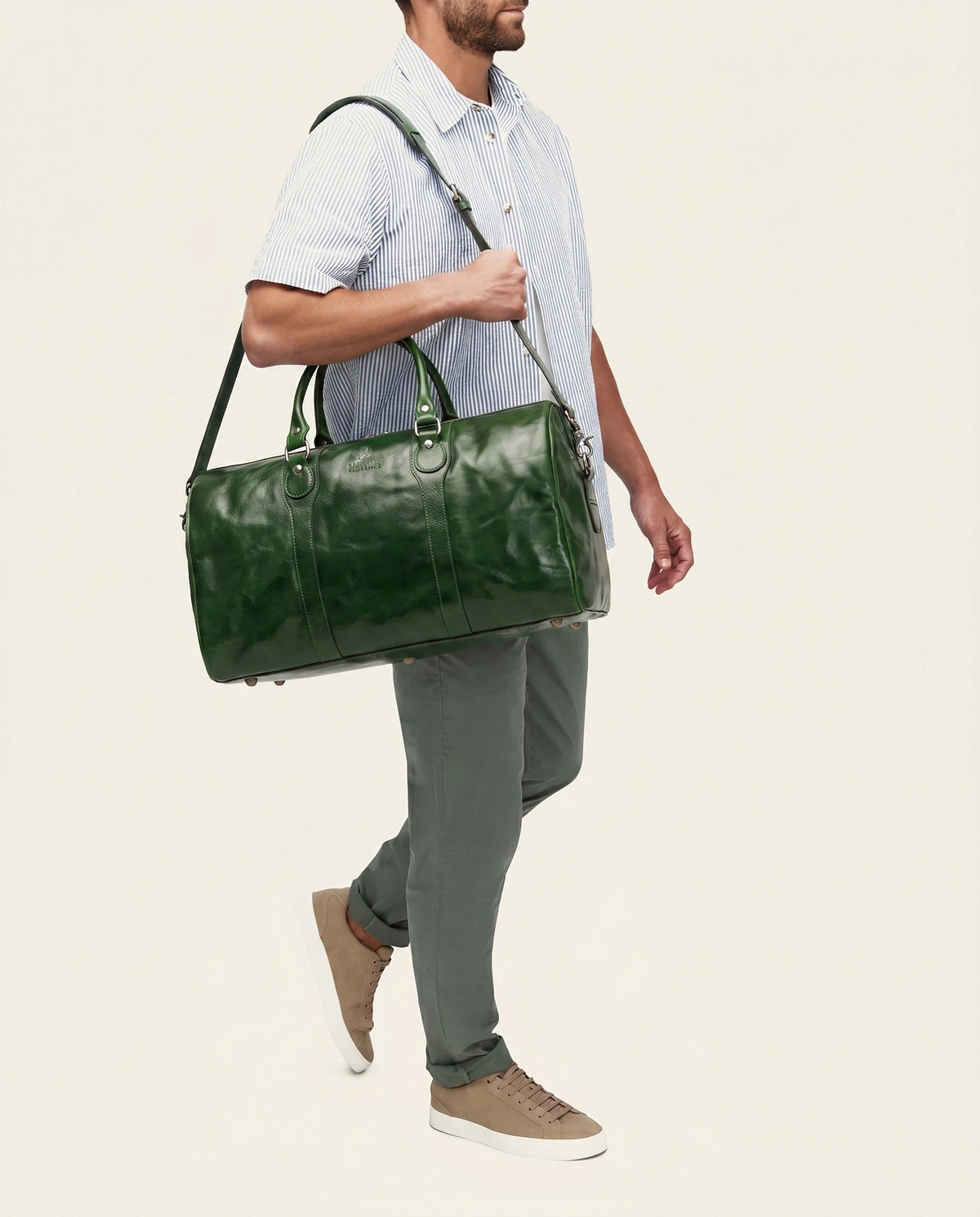 Beltrami Forest - Leather Weekender Bag