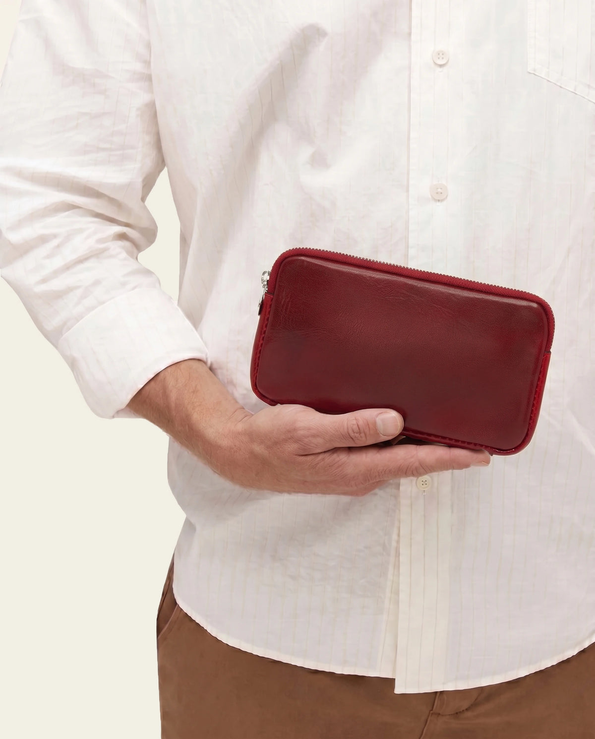 Forma5 Rosso - Leather Zip Organiser