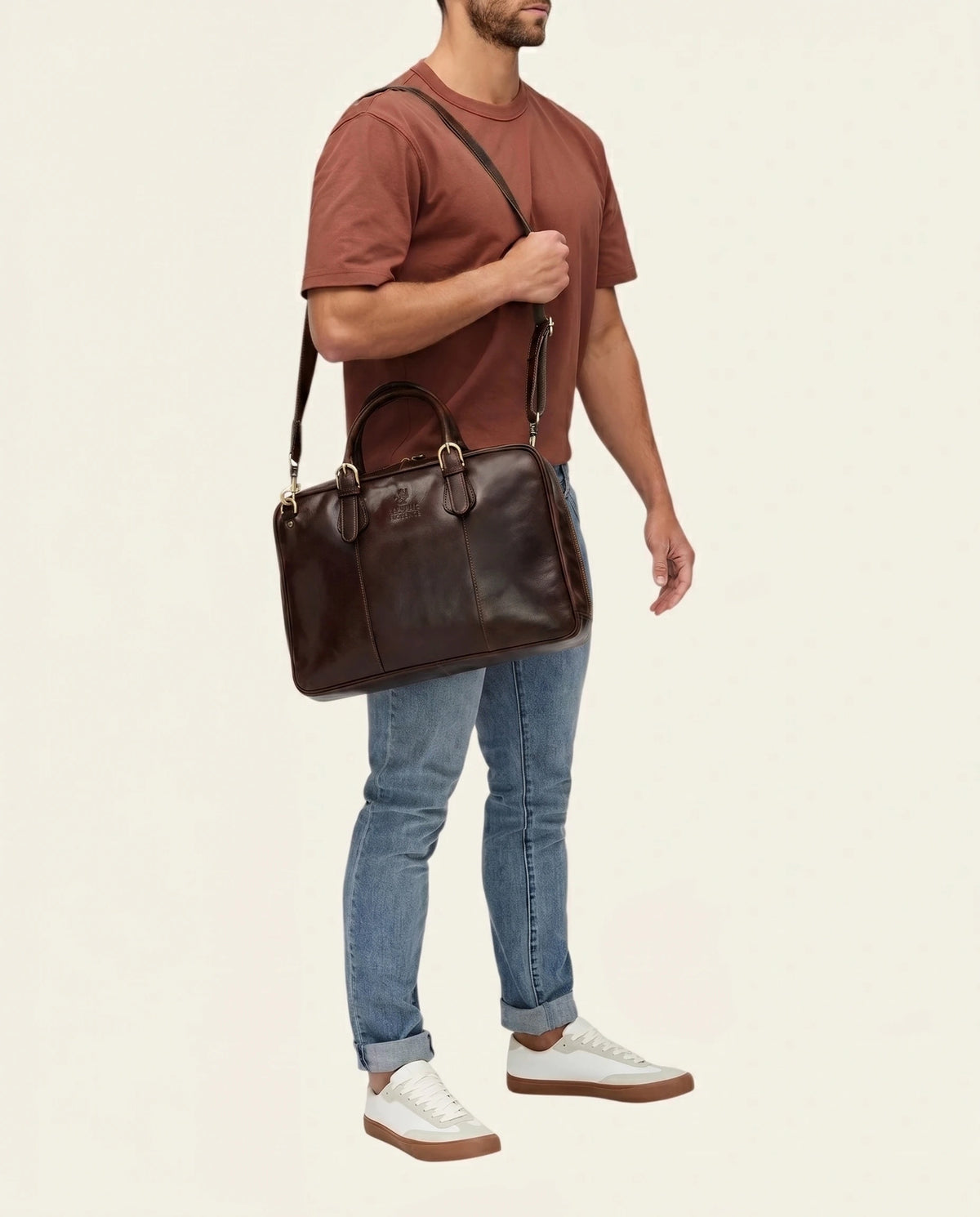 Madrid Terra - 16" Leather Briefcase