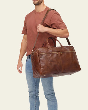 Magellan Earth - Leather Tech Weekender