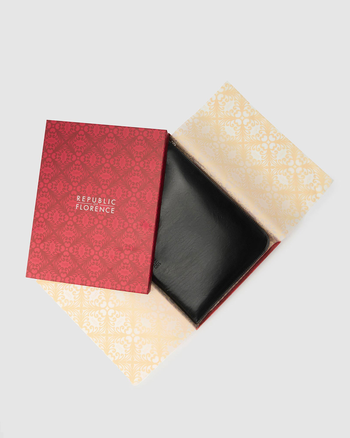 Charta Black - Leather Document Holder - Republic of Florence