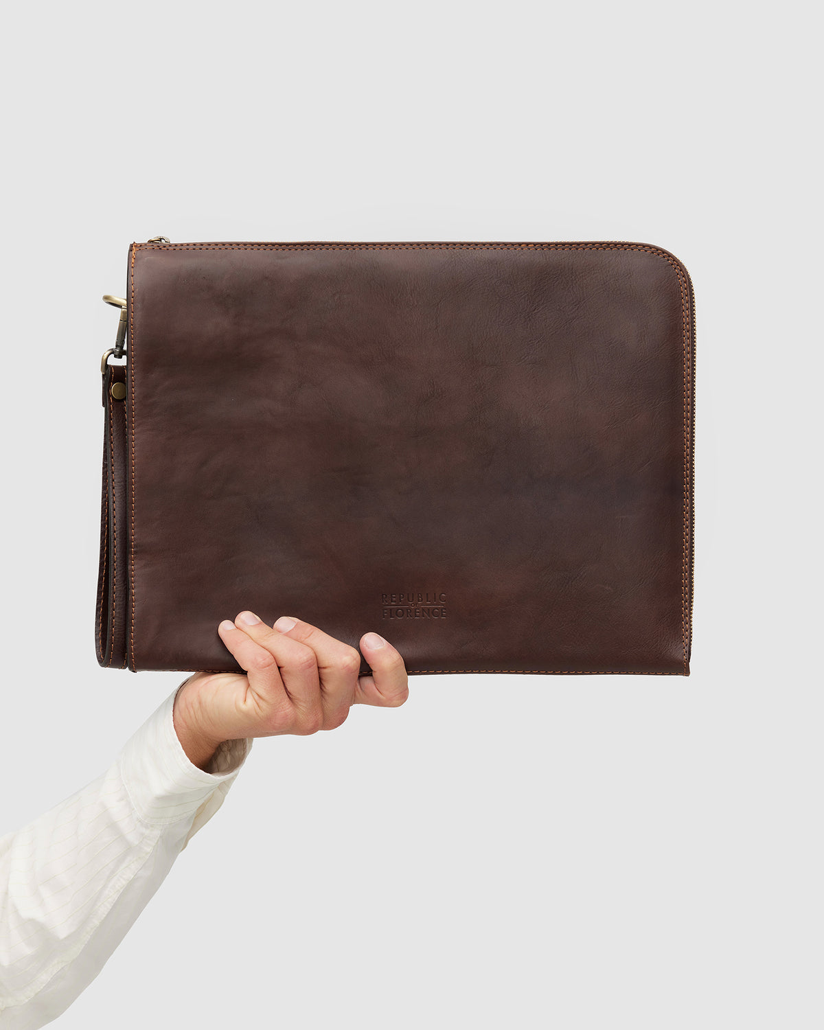 Charta Espresso - Leather Document Holder 13" Laptop