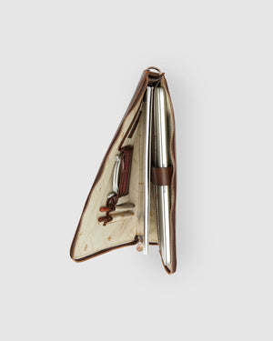 Charta Matt Chocolate - Leather Document Holder 13" laptop - Republic of Florence