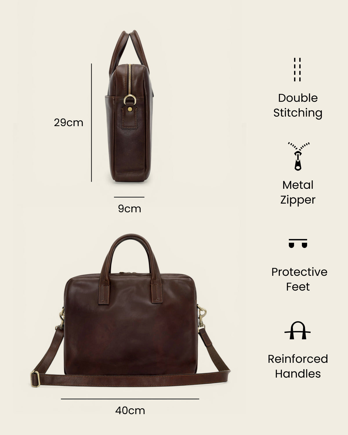 Tokyo Espresso - 16" Laptop Briefcase