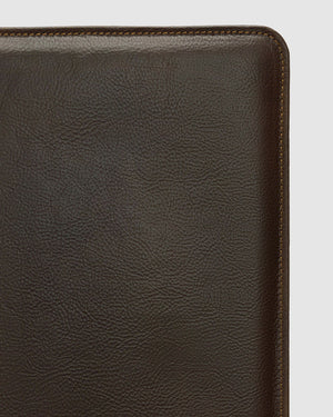 Folio Chocolate - Leather A4 Compendium - Republic of Florence