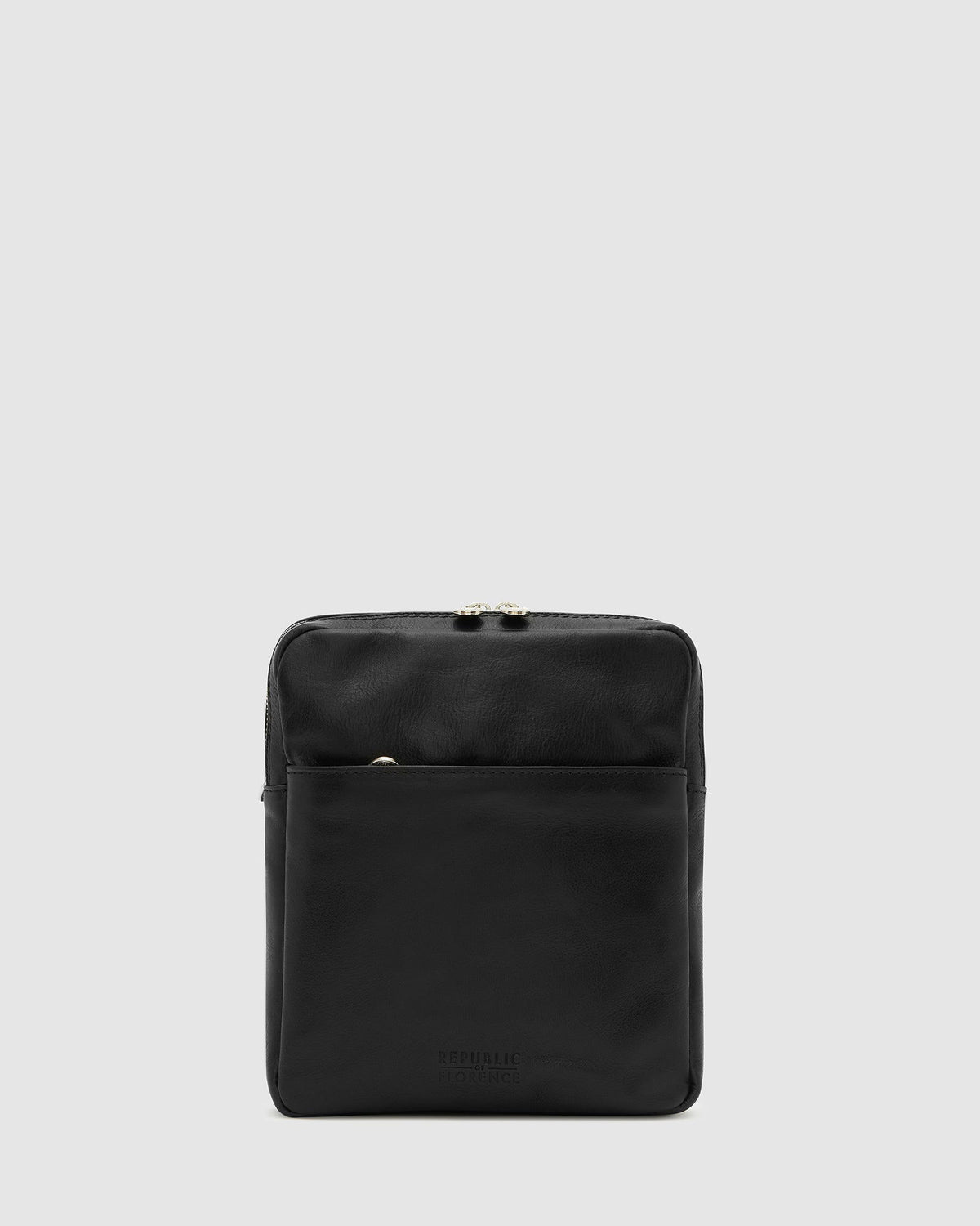 Gaius Matt Black - Leather Satchel - Republic of Florence