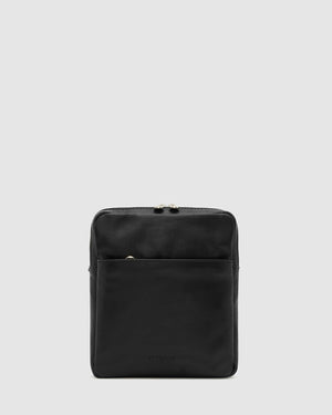 Gaius Matt Black - Leather Satchel - Republic of Florence