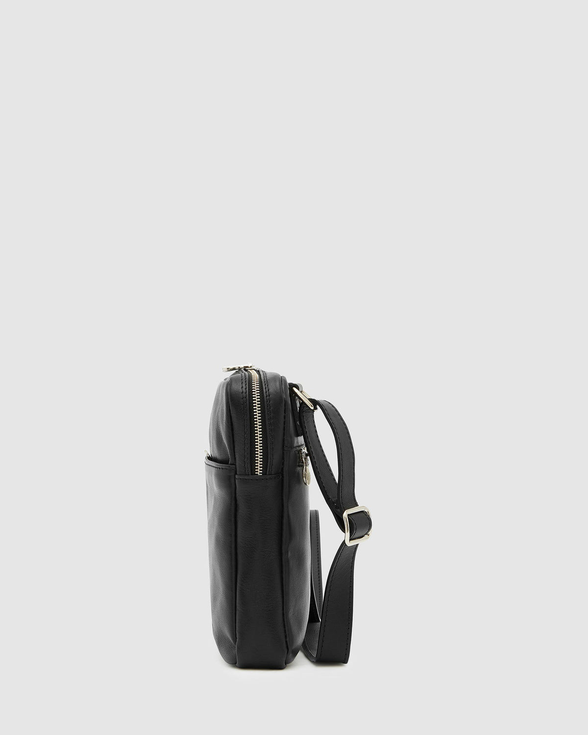 Gaius Matt Black - Leather Satchel - Republic of Florence