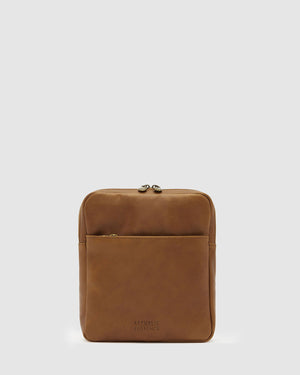 Gaius Matt Tan - Leather Satchel - Republic of Florence