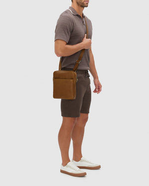 Gaius Matt Tan - Leather Satchel - Republic of Florence