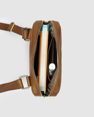 Gaius Matt Tan - Leather Satchel - Republic of Florence