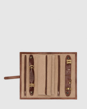 Gioia Brown Jewellery Case - Republic of Florence
