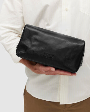Grand Dopp Kit Jet - Leather Toiletry Bag