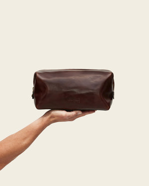 Grand Dopp Kit Terra - Leather Toiletry Bag