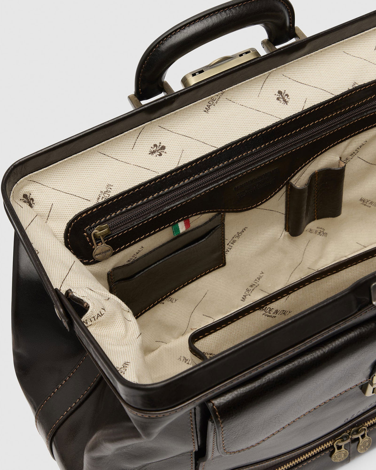 Hippocrates Brown - Leather Doctor Bag - Republic of Florence