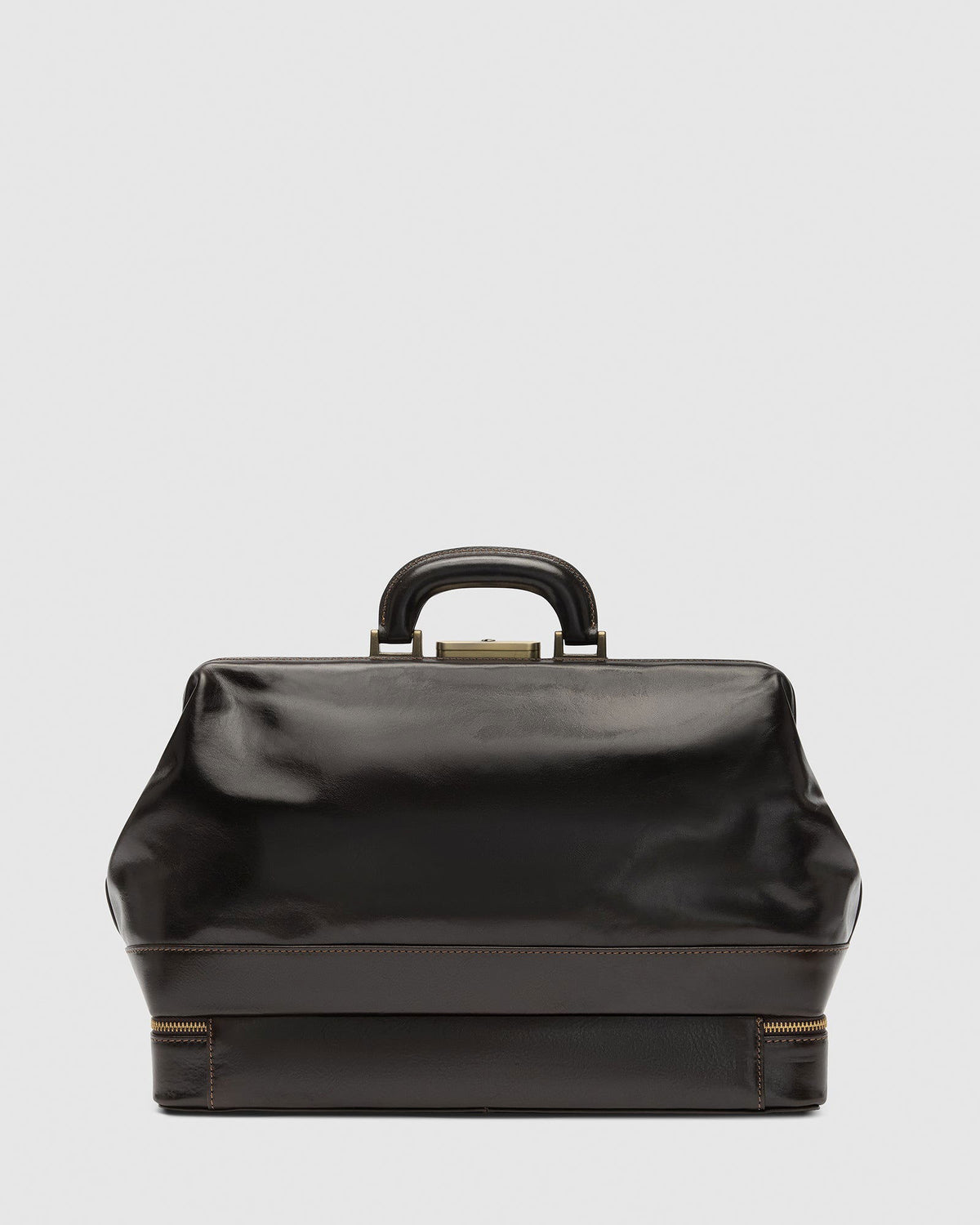 Hippocrates Matt Chocolate - Leather Doctor Bag - Republic of Florence