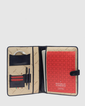 Imperial Blue - Clip On Leather Compendium - Republic of Florence
