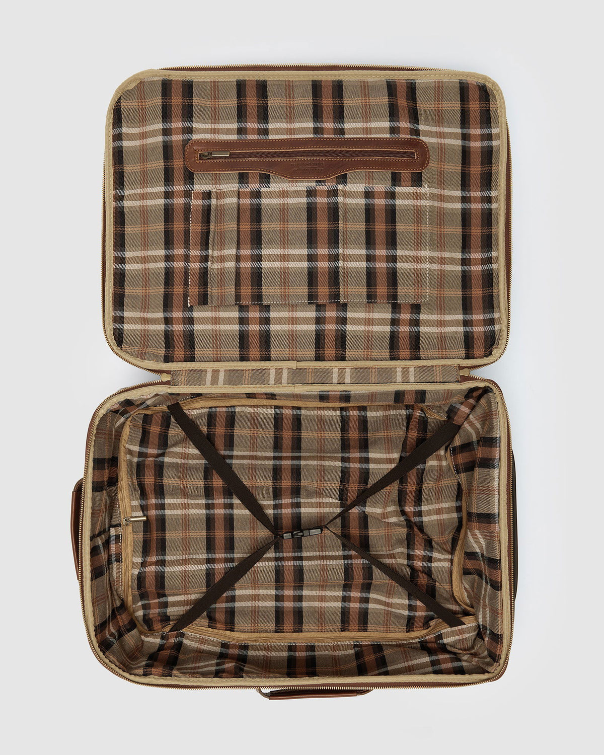Kino Matt Brown - Wheeled Leather Trolley Case - Republic of Florence
