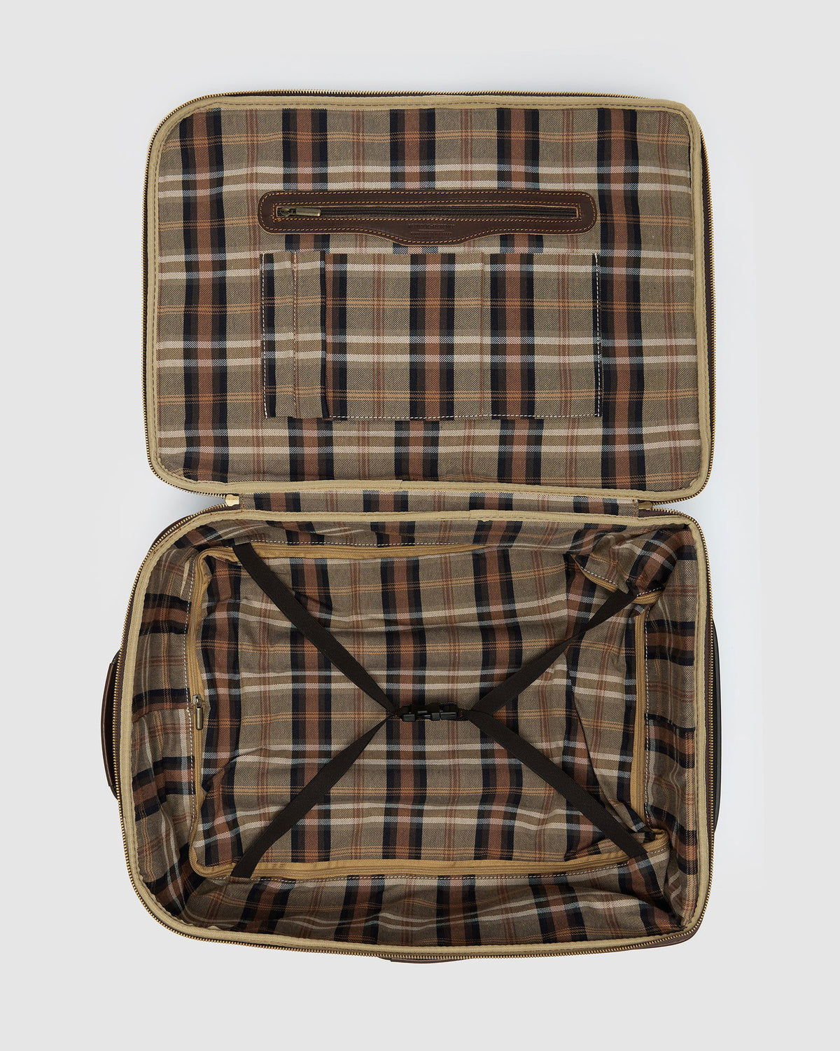 Kino Matt Chocolate - Wheeled Leather Trolley Case - Republic of Florence