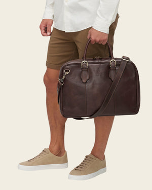 Madrid Espresso - 16" Leather Briefcase