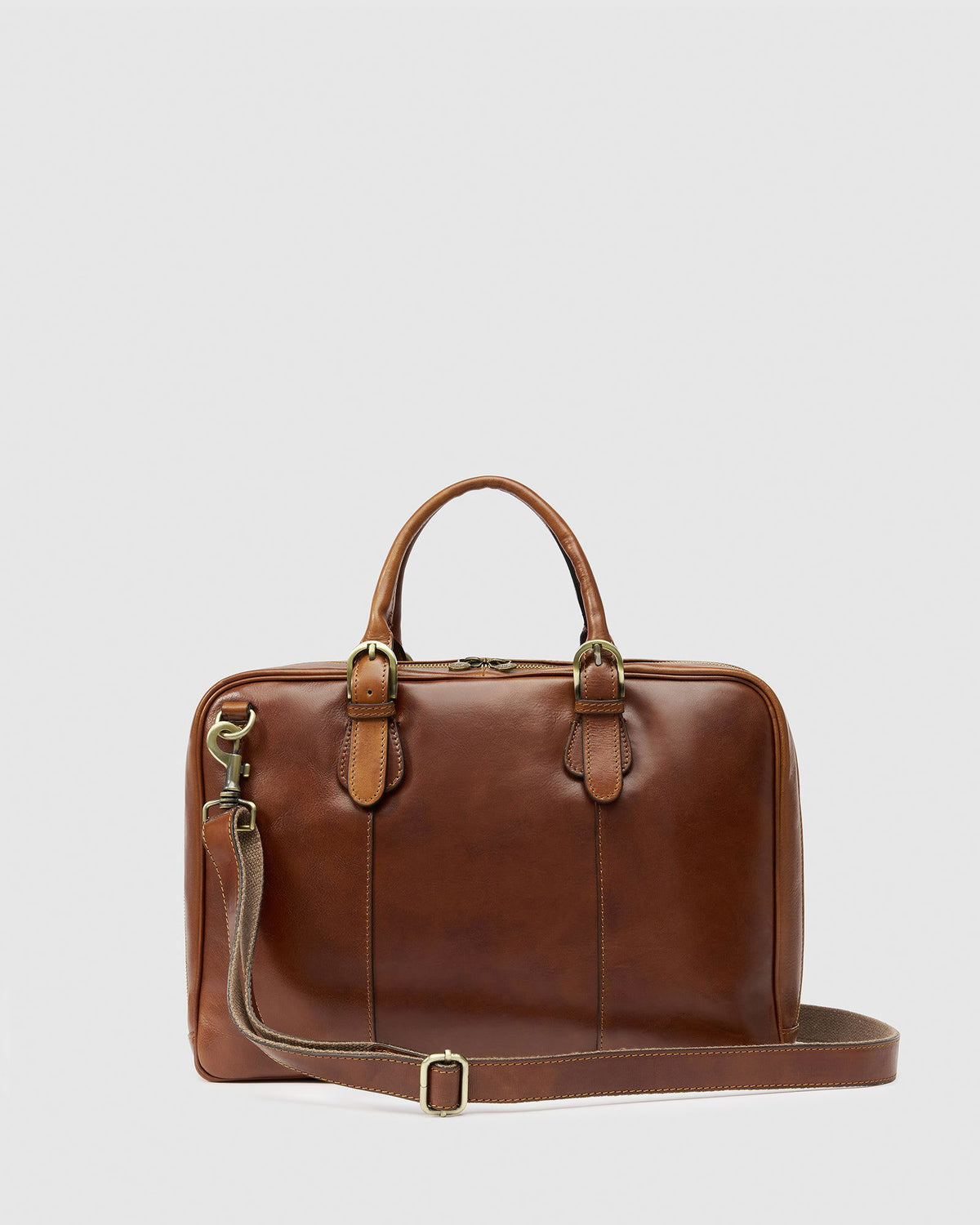 Madrid Matt Brown - Leather Briefcase - Republic of Florence