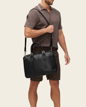 Madrid Ink - 16" Leather Briefcase