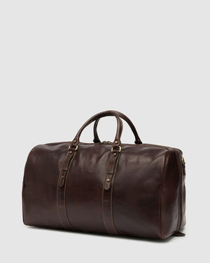 Marco Polo Matt Chocolate - Large Leather CarryAll - Republic of Florence