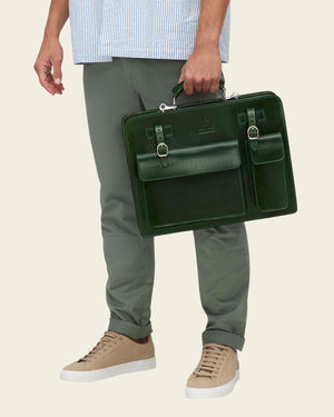 Munich Forest - 16" Double Compartment Briefcase