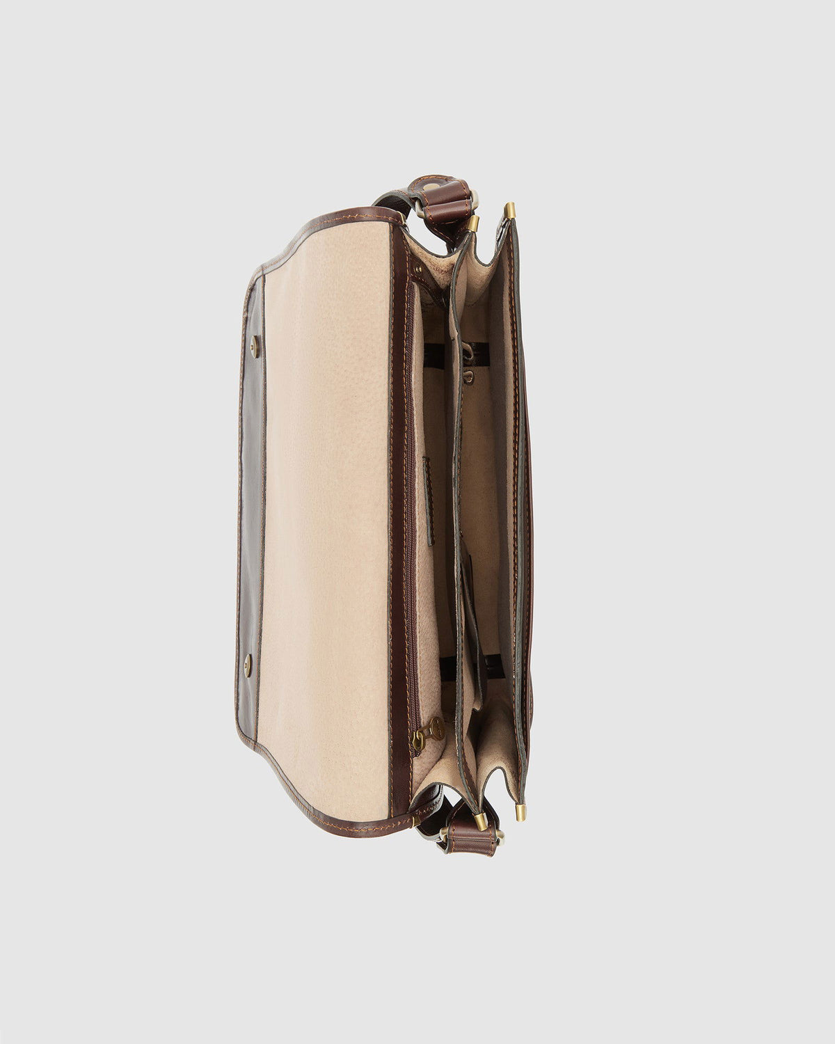 Nero Brown - Double Compartment Messenger - Republic of Florence