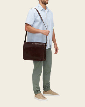 Nero Terra - 15" Leather Messenger Bag