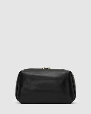 Otto Dopp Kit Black - Leather Toiletry Bag - Republic of Florence