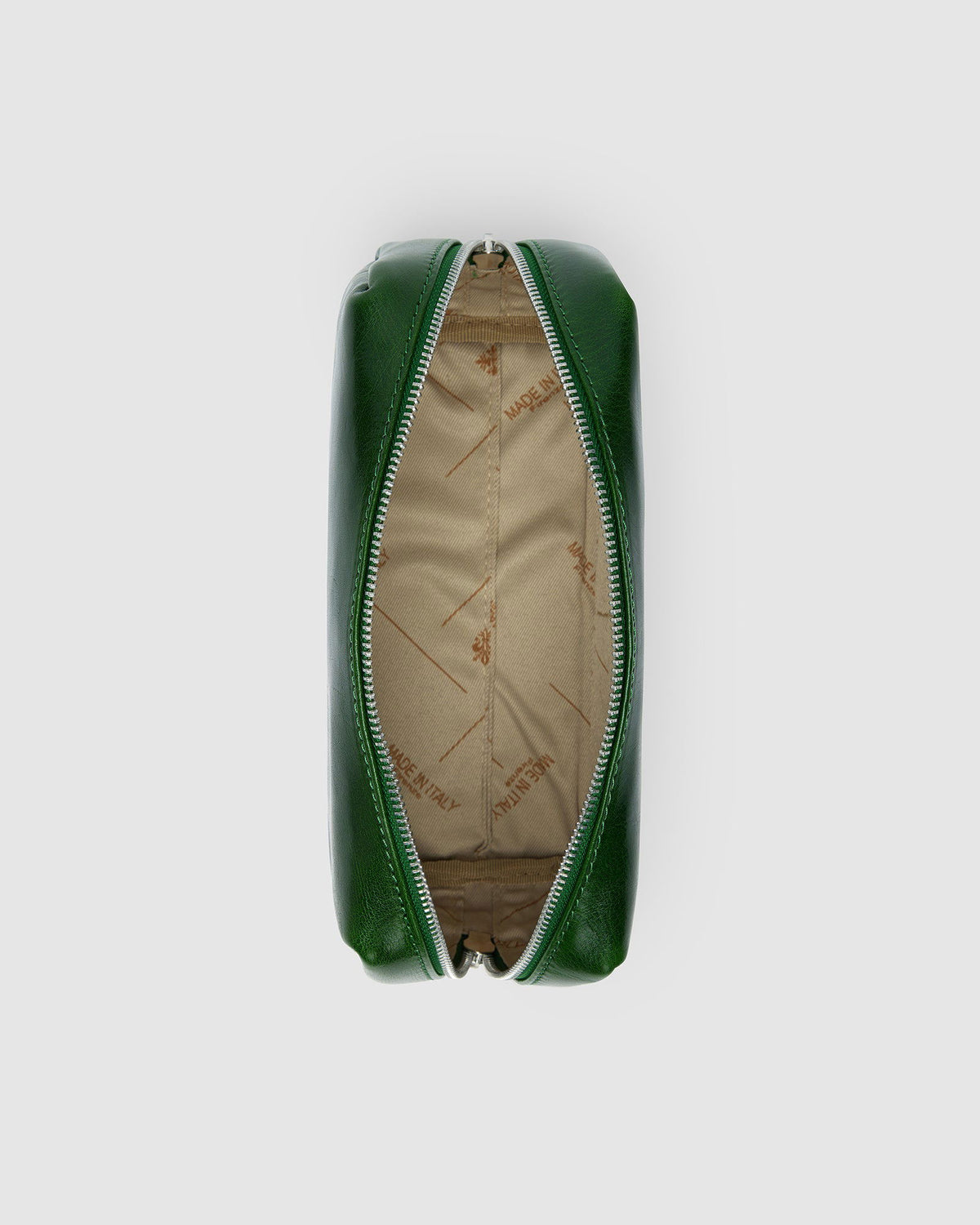 Otto Dopp Kit Green - Leather Toiletry Bag - Republic of Florence