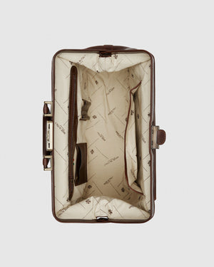 Panacea Brown - Leather Doctor Bag - Republic of Florence