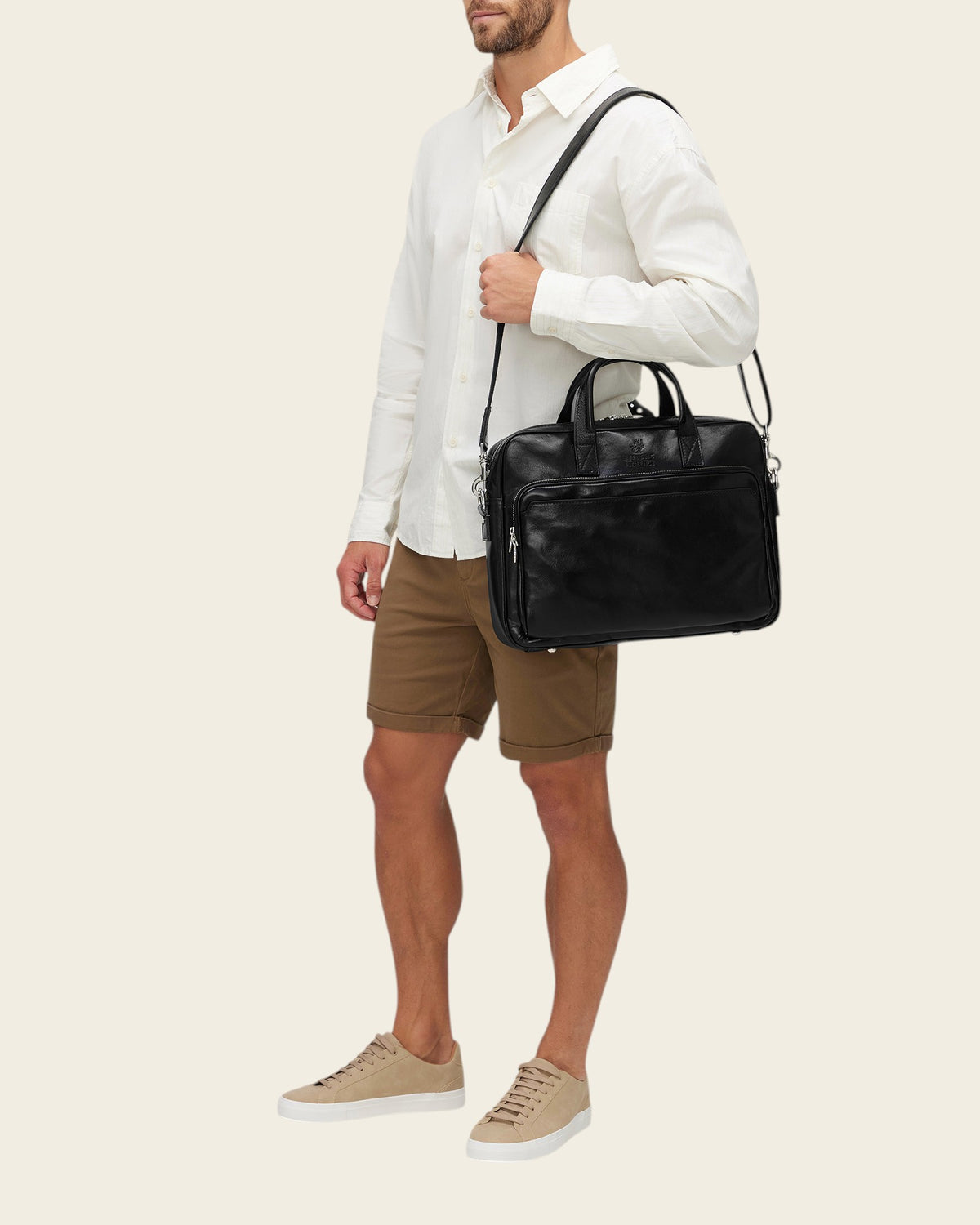 Pretoria Jet - 15" Leather Laptop Briefcase