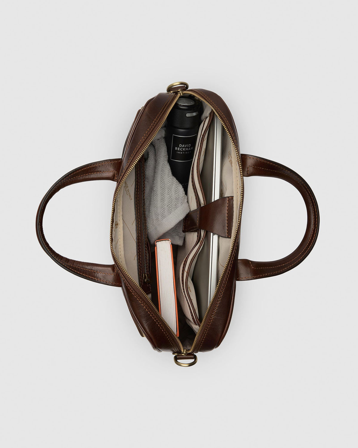 Pretoria Brown - Leather Laptop Briefcase - Republic of Florence